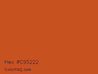 Hex #c95222 Color Image