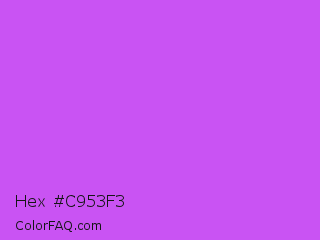 Hex #c953f3 Color Image