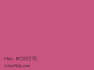 Hex #c9557e Color Image