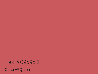 Hex #c9595d Color Image
