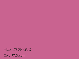 Hex #c96390 Color Image