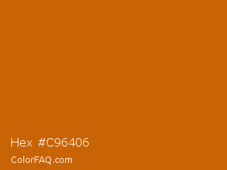 Hex #c96406 Color Image