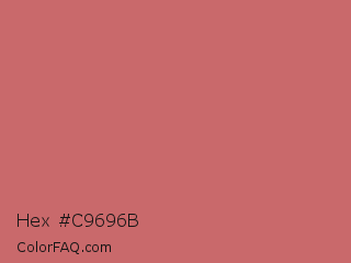 Hex #c9696b Color Image
