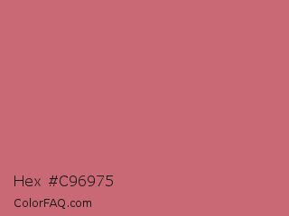 Hex #c96975 Color Image