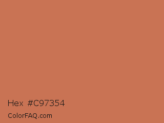 Hex #c97354 Color Image