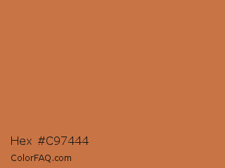 Hex #c97444 Color Image