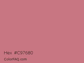 Hex #c97680 Color Image