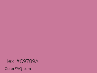 Hex #c9789a Color Image
