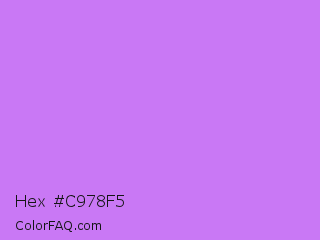 Hex #c978f5 Color Image