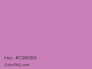 Hex #c980b9 Color Image