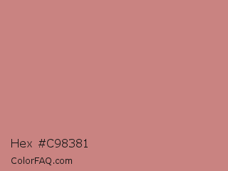 Hex #c98381 Color Image