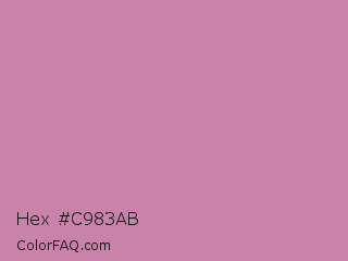 Hex #c983ab Color Image