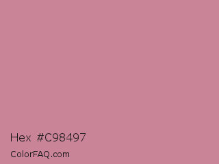 Hex #c98497 Color Image