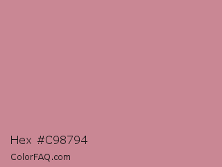 Hex #c98794 Color Image