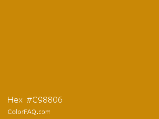 Hex #c98806 Color Image