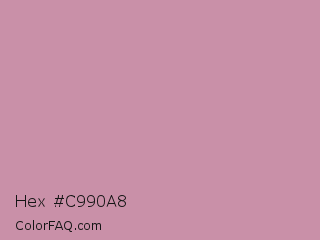 Hex #c990a8 Color Image