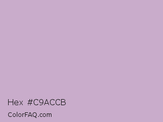Hex #c9accb Color Image