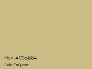Hex #c9bb84 Color Image