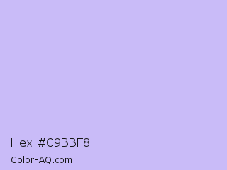 Hex #c9bbf8 Color Image