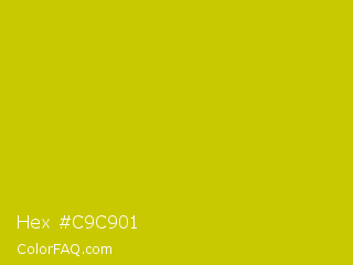 Hex #c9c901 Color Image