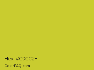 Hex #c9cc2f Color Image