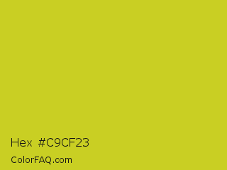 Hex #c9cf23 Color Image