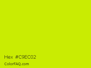 Hex #c9ec02 Color Image