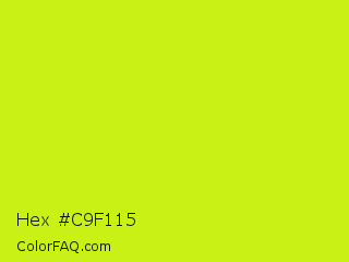 Hex #c9f115 Color Image