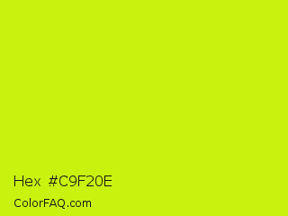Hex #c9f20e Color Image
