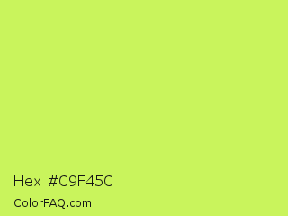 Hex #c9f45c Color Image