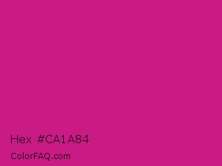 Hex #ca1a84 Color Image