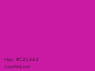 Hex #ca1aa4 Color Image