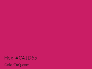 Hex #ca1d65 Color Image