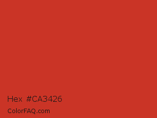 Hex #ca3426 Color Image