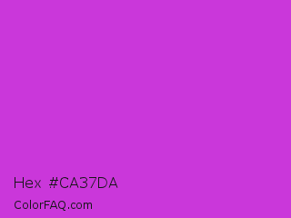 Hex #ca37da Color Image