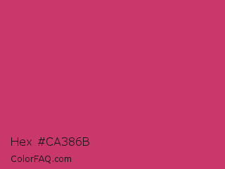 Hex #ca386b Color Image