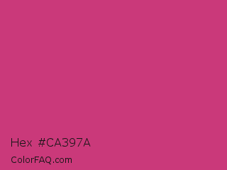 Hex #ca397a Color Image