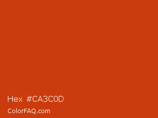 Hex #ca3c0d Color Image