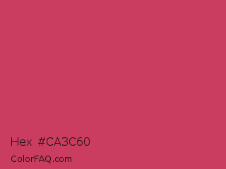 Hex #ca3c60 Color Image
