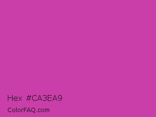 Hex #ca3ea9 Color Image