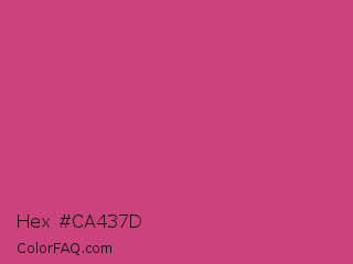 Hex #ca437d Color Image