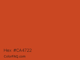 Hex #ca4722 Color Image
