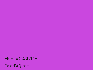 Hex #ca47df Color Image
