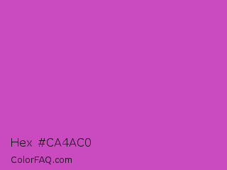 Hex #ca4ac0 Color Image