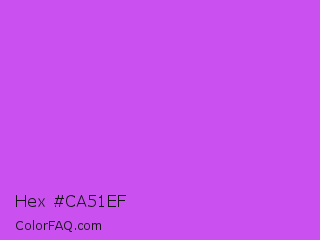 Hex #ca51ef Color Image