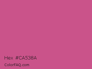 Hex #ca538a Color Image