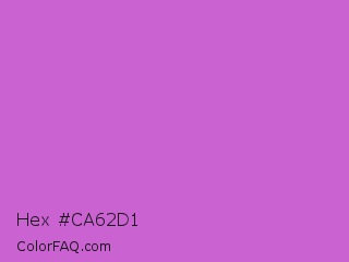Hex #ca62d1 Color Image