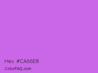 Hex #ca66e8 Color Image