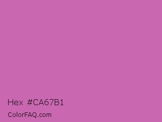 Hex #ca67b1 Color Image