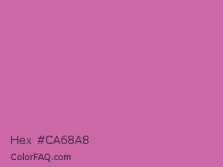 Hex #ca68a8 Color Image
